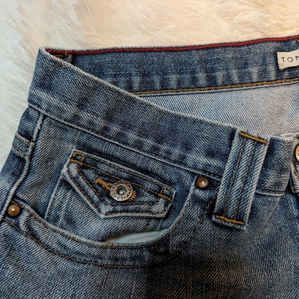 Tommy Hilfiger Cropped Midrise Jeans Misses SZ 8 - Picture 6 of 11